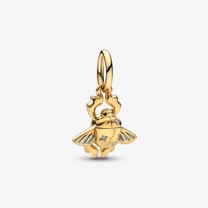 (kép) PANDORA Disney Aladdin Skarabeusz Bogár Lógó Fülbevaló - 762345C01