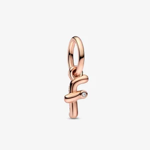 (kép) PANDORA F Betű Kézírás ABC Lógó Charm - 782532C01