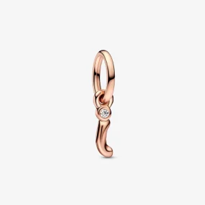 (kép) PANDORA I betű írott ábécé lógó charm - 782473C01