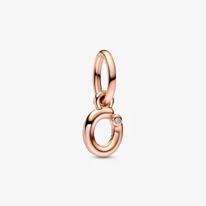 (kép) PANDORA O Betű Kézírásos ABC Függő Charm - 782468C01