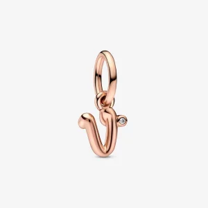 (kép) PANDORA V betű írásjeles függő charm - 782480C01