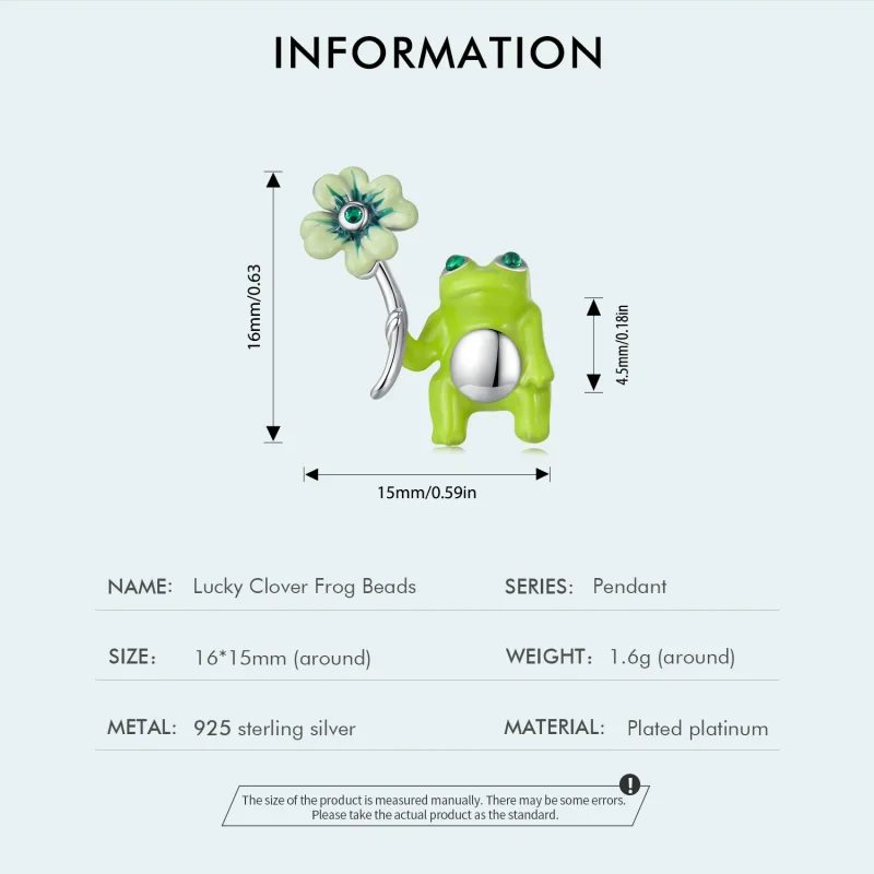 (kép) Pandora stílusú béka charm - SCC2488 - Megtekintés 4