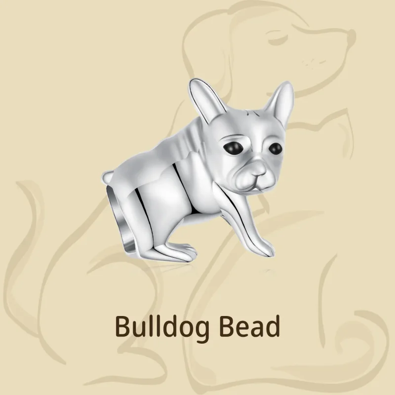 (kép) Pandora stílusú bulldog báj - BSC796 - Megtekintés 4