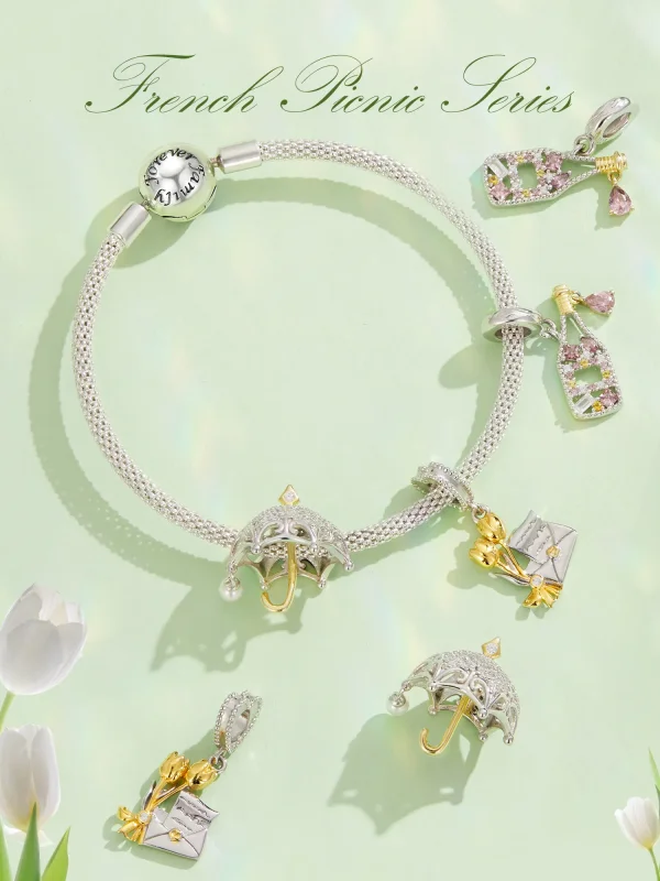 (kép) Pandora stílusú Champange Charm - BSC863 - Megtekintés 2
