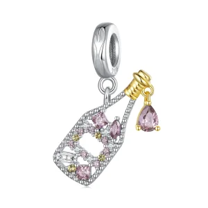 (kép) Pandora stílusú Champange Charm - BSC863