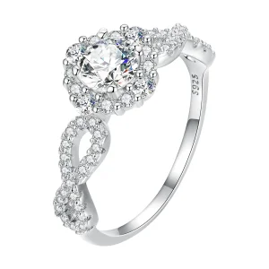 Pandora stílusú klasszikus elegancia gyűrű, tiszta Cz - BSR352 (kép) Pandora stílusú klasszikus elegancia gyűrű, tiszta Cz - BSR352