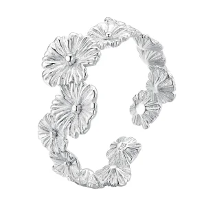Pandora stílusú klasszikus margaréta virágos gyűrű - BSR382 (kép) Pandora stílusú klasszikus margaréta virágos gyűrű - BSR382