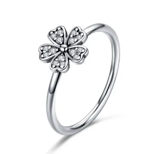Pandora stílusú Margaréta gyűrű ezüst - SCR398 (kép) Pandora stílusú Margaréta gyűrű ezüst - SCR398