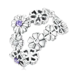 Pandora stílusú Margaréta Lánc Gyűrű - SCR873 (kép) Pandora stílusú Margaréta Lánc Gyűrű - SCR873