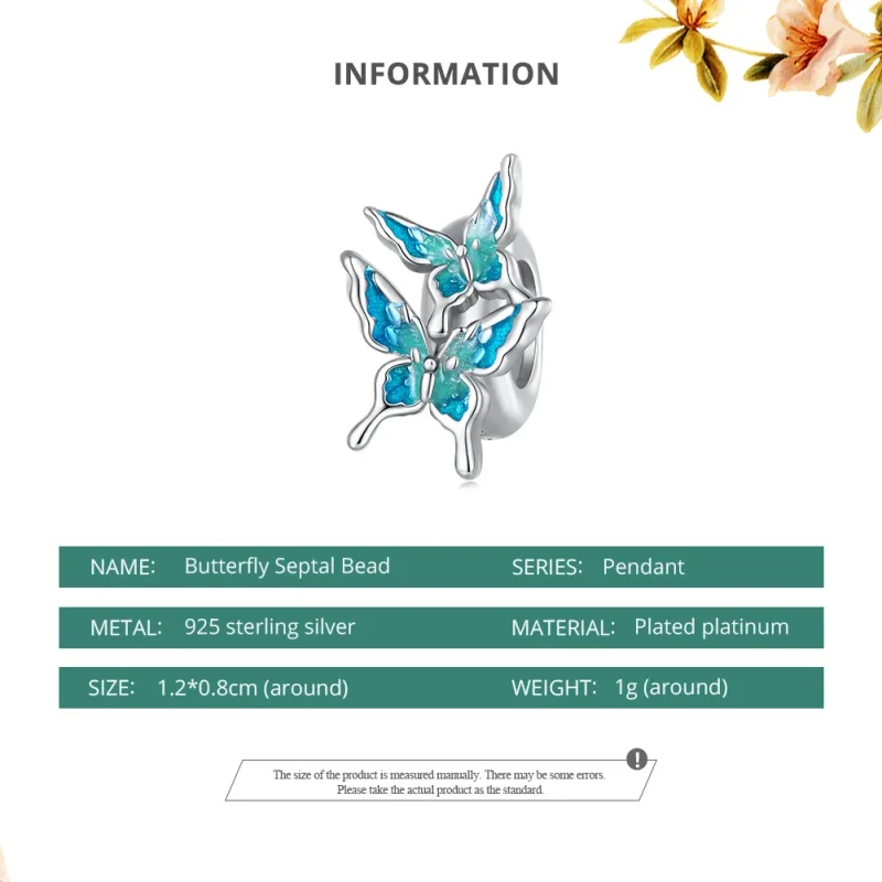 (kép) Pandora stílusú Pillangó Spacer Charm - BSC789 - Megtekintés 6
