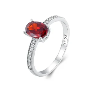 Pandora stílusú piros gyűrű - BSR460-RD (kép) Pandora stílusú piros gyűrű - BSR460-RD