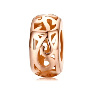 (kép) Pandora stílusú rózsaarany spacer charm - SCC716-C