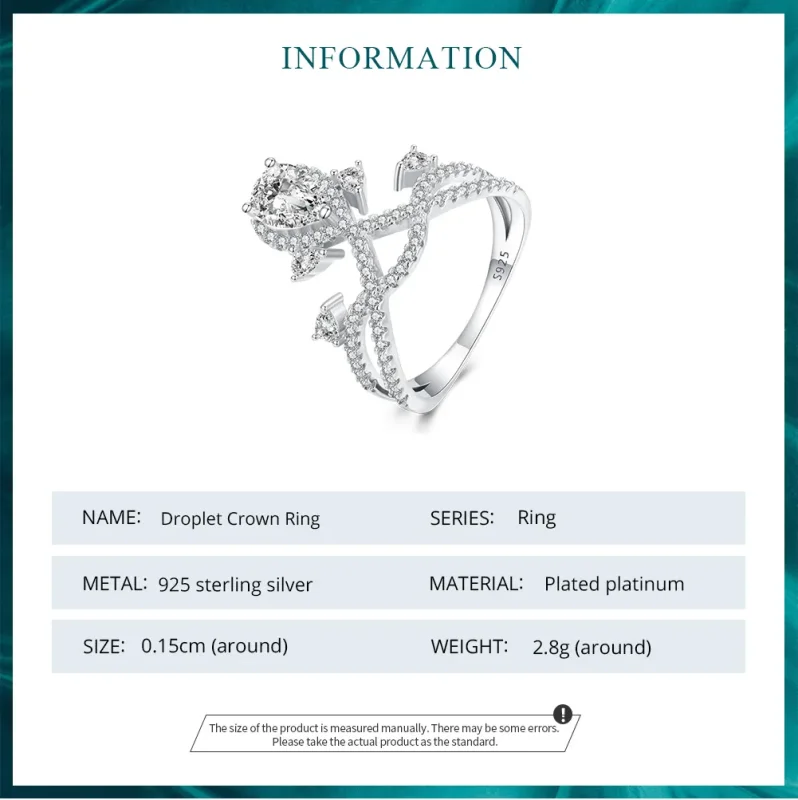 (kép) Pandora stílusú Tiara gyűrű - BSR368 - Megtekintés 6