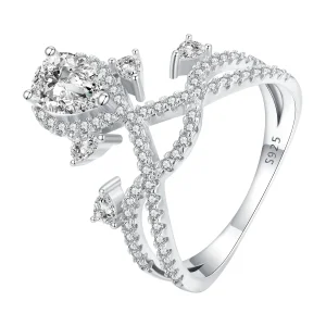 Pandora stílusú Tiara gyűrű - BSR368 (kép) Pandora stílusú Tiara gyűrű - BSR368