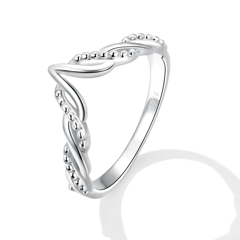 (kép) Pandora stílusú Tiara Wishbone gyűrű - BSR258 - Megtekintés 2