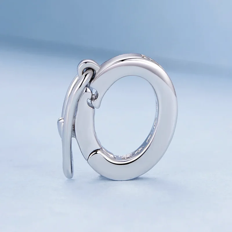 (kép) Pandora stílusú tiszta csillogó spacer charm - BSC886. - Megtekintés 3