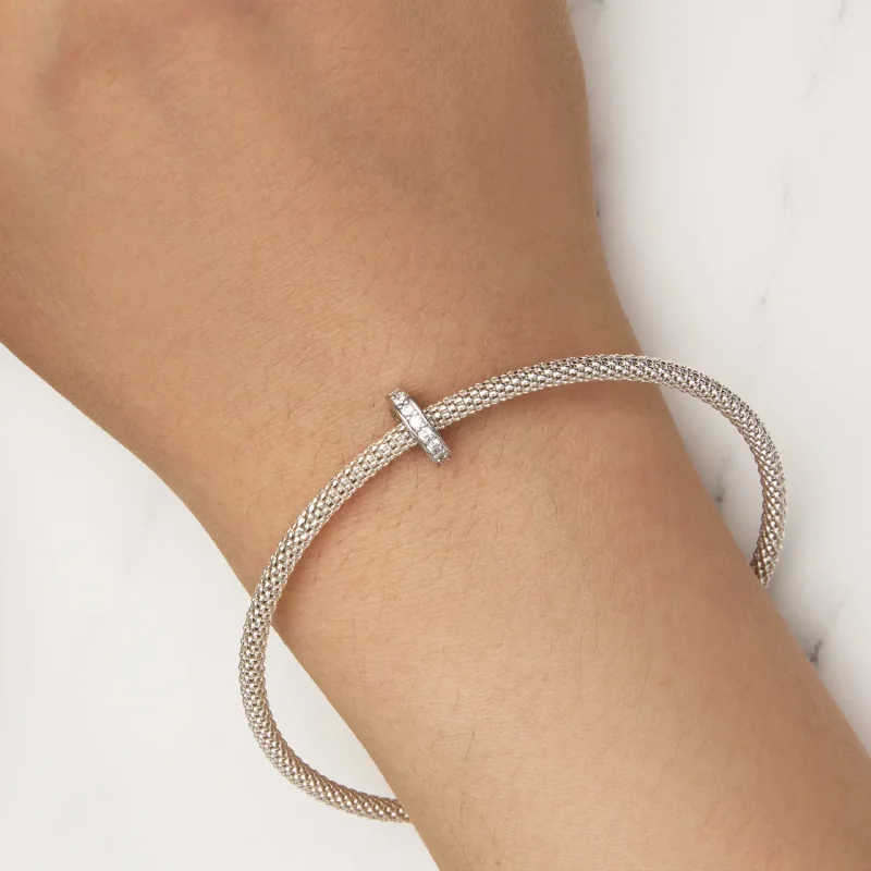 (kép) Pandora stílusú tiszta csillogó spacer charm - BSC886. - Megtekintés 6