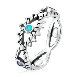 Pandora stílusú zafír gyűrű - SCR800 (kép) Pandora stílusú zafír gyűrű - SCR800