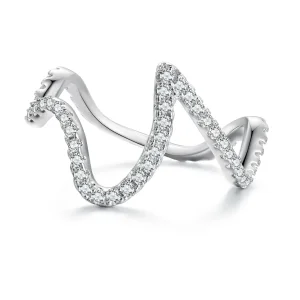 Pandora stílusú Zig Zag gyűrű - BSR314 (kép) Pandora stílusú Zig Zag gyűrű - BSR314