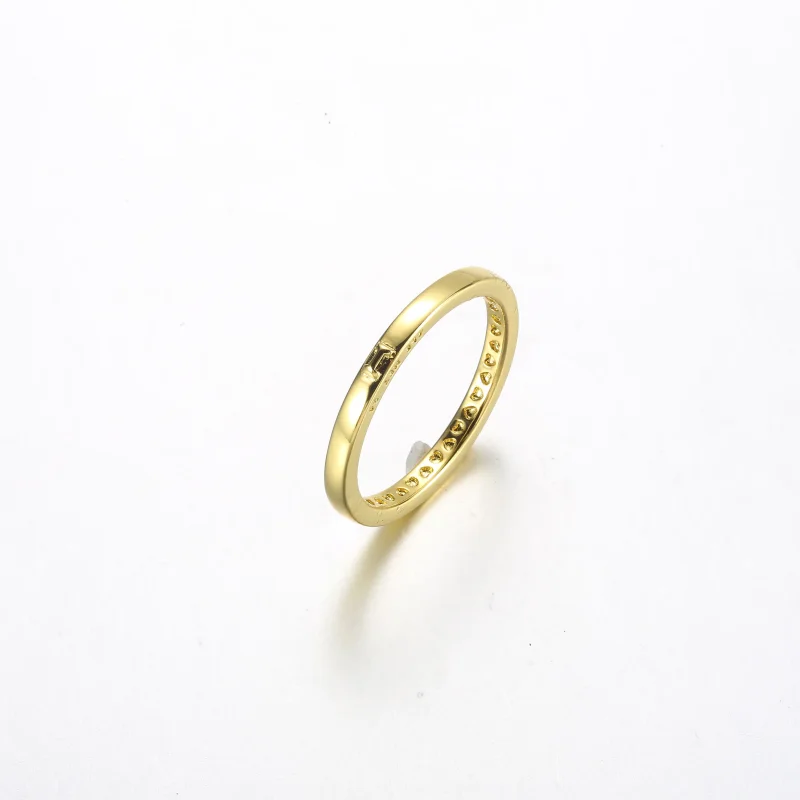 (kép) Pandora 14k aranyozott Szeretet Üzenet Gyűrű - 162613C00 - Megtekintés 4