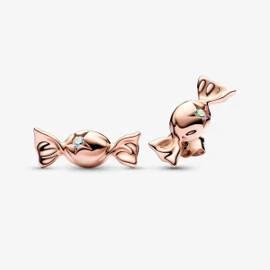 Pandora Csokoládéval borított 14k rózsaarany bevonatú tűs fülbevalók - 282638C01 (kép) Pandora Csokoládéval borított 14k rózsaarany bevonatú tűs fülbevalók - 282638C01