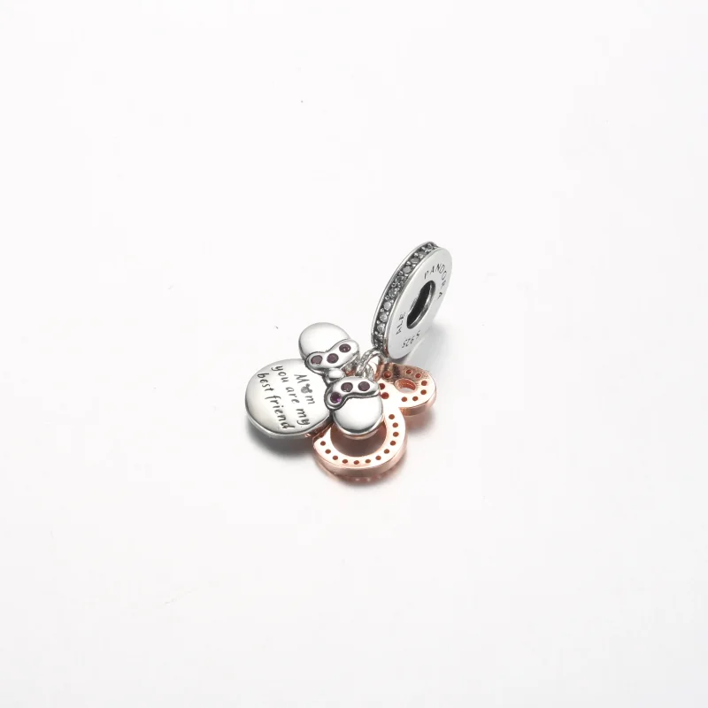 (kép) Pandora Disney Minnie Mouse Silhouette Dupla Lógó Ékszerdísz - 782615C01 - Megtekintés 3
