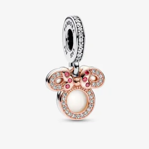 (kép) Pandora Disney Minnie Mouse Silhouette Dupla Lógó Ékszerdísz - 782615C01