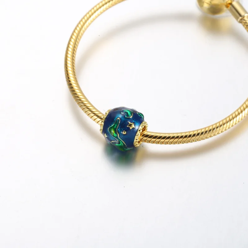 (kép) Pandora Earth 14k aranyozott charm - 762431C01 - Megtekintés 5