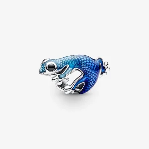 (kép) Pandora Metálos Kék Gyík Charm - 792701C01