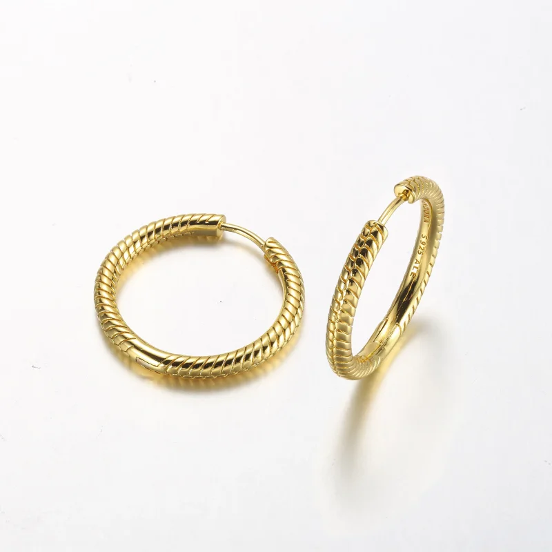 (kép) Pandora Moments Charm Hoop Fülbevalók - 269532C00 - Megtekintés 3