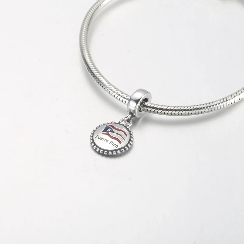 (kép) Pandora Puerto Rico Flag Dangle - P-D-3993 - Megtekintés 4