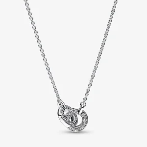 (kép) Pandora Signature Belefolyó Pavé Függő Nyaklánc - 392736C01-45