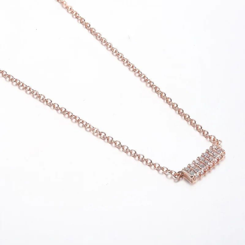 (kép) Pandora Timeless Pavé Dupla soros Bar Collier nyaklánc - 382621C01-45 - Megtekintés 2
