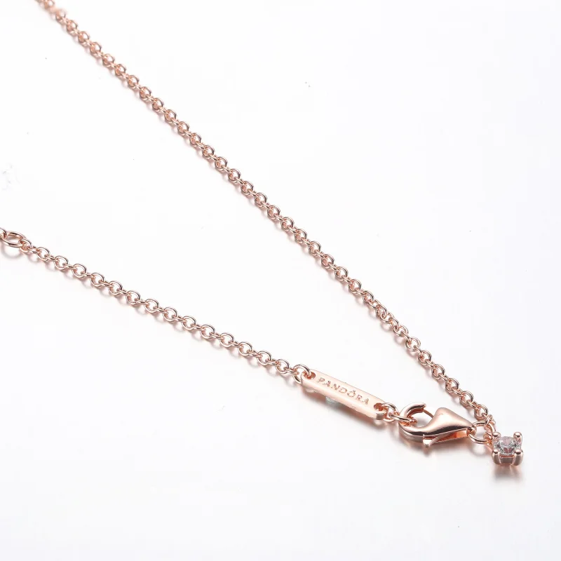 (kép) Pandora Timeless Pavé Dupla soros Bar Collier nyaklánc - 382621C01-45 - Megtekintés 4