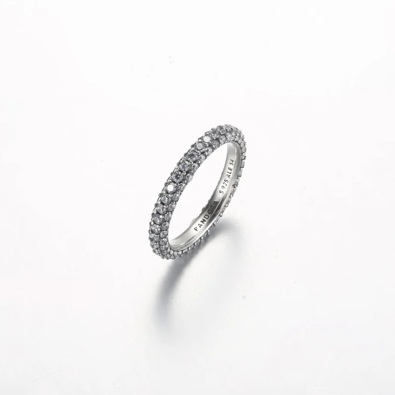(kép) Pandora Timeless Pavé Egy soros gyűrű - 192627C01 - Megtekintés 2