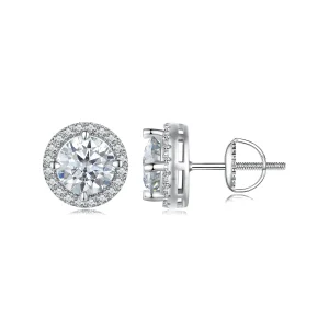 Pandora stílusú 1 karátos Moissanite fülbevalók (Két tanúsítvánnyal) - MSE039 (kép) Pandora stílusú 1 karátos Moissanite fülbevalók (Két tanúsítvánnyal) - MSE039
