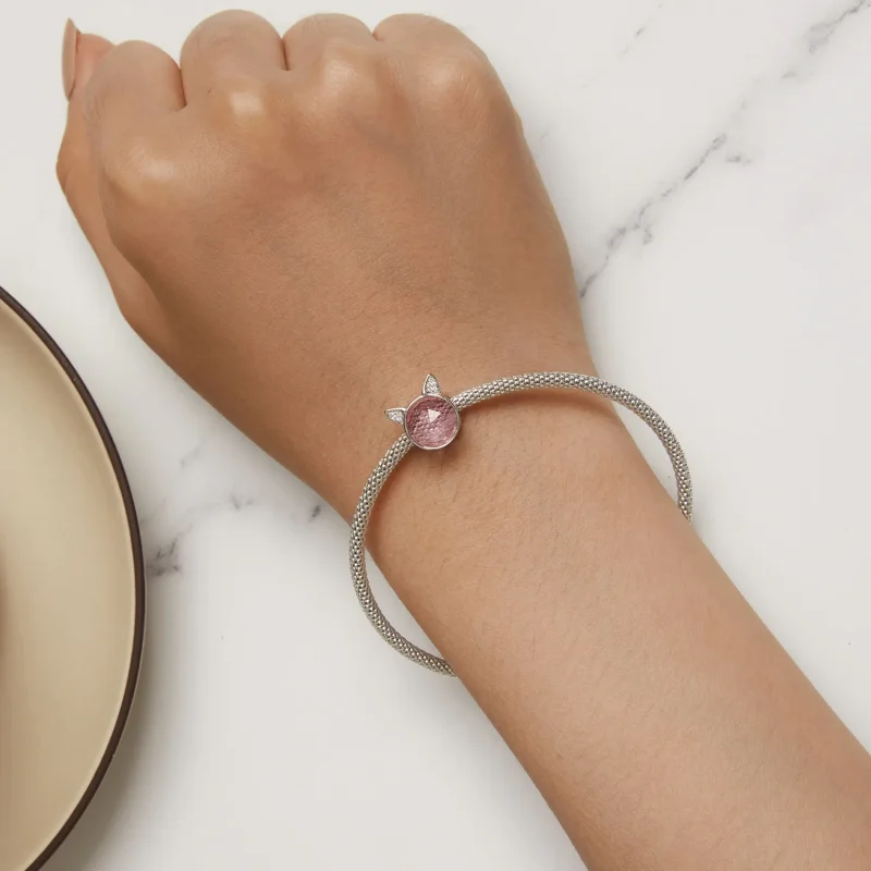 (kép) Pandora stílusú aranyos macska charm - SCC2579 - Megtekintés 6