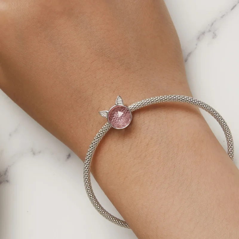 (kép) Pandora stílusú aranyos macska charm - SCC2579 - Megtekintés 7