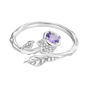 Pandora stílusú boglárka nyitott gyűrű - BSR397 (kép) Pandora stílusú boglárka nyitott gyűrű - BSR397