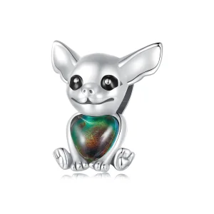 Pandora stílusú Chihuahua charm - SCC2601 (kép) Pandora stílusú Chihuahua charm - SCC2601