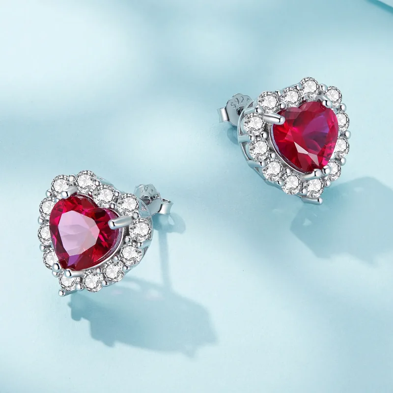 (kép) Pandora stílusú Cirkónia Love Studs Fülbevalók - SCE1577 - Megtekintés 4
