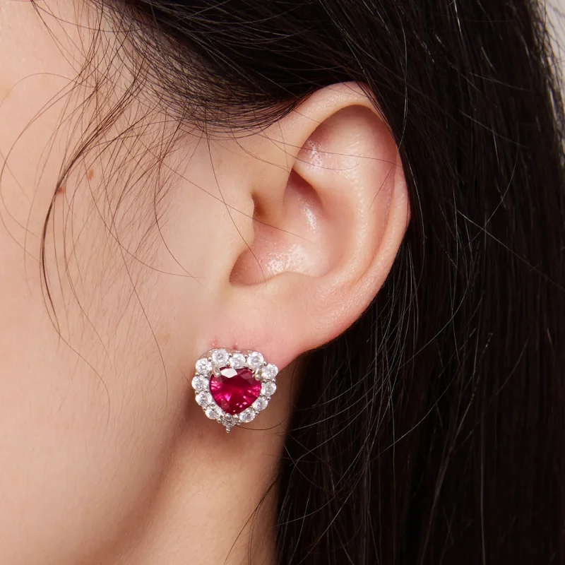 (kép) Pandora stílusú Cirkónia Love Studs Fülbevalók - SCE1577 - Megtekintés 6
