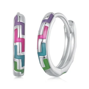 Pandora stílusú Cyber Luminous Hoop fülbevalók - SCE1645 (kép) Pandora stílusú Cyber Luminous Hoop fülbevalók - SCE1645
