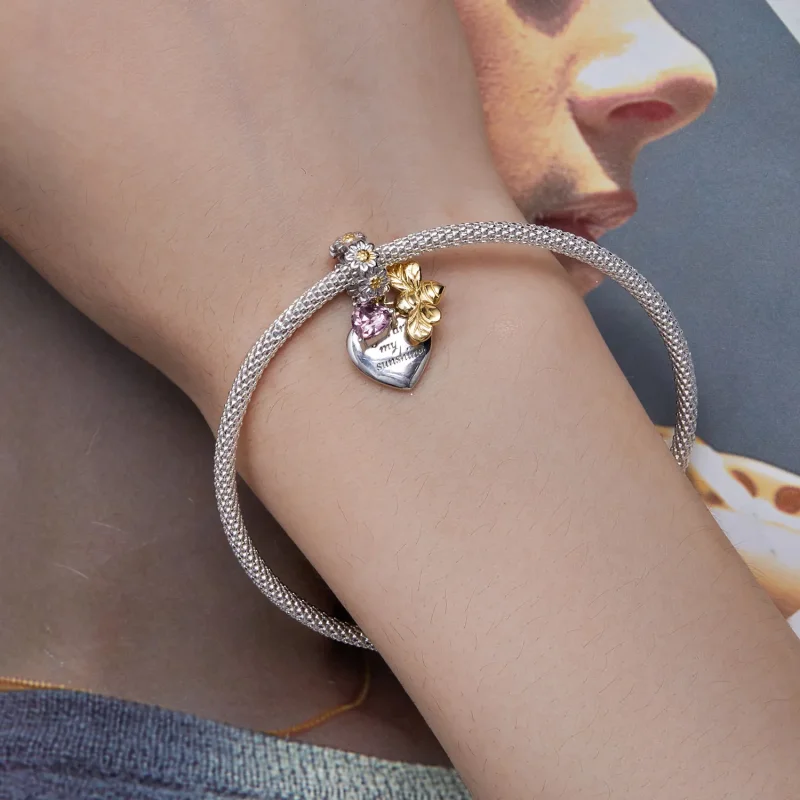 (kép) Pandora stílusú Daisy Bee Charm - BSC816 - Megtekintés 5