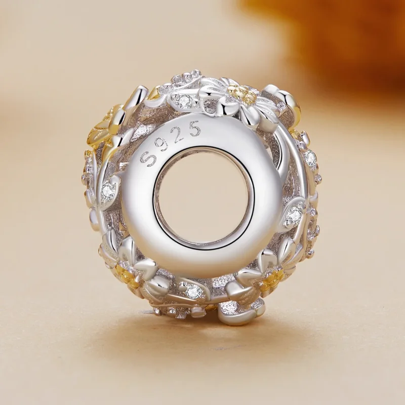 (kép) Pandora stílusú Daisy méh charm - BSC818 - Megtekintés 3