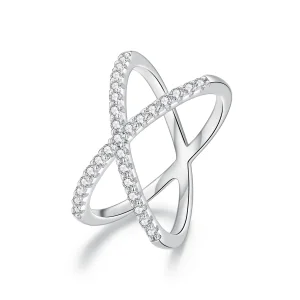(kép) Pandora stílusú dupla rétegű Moissanite gyűrű (Egy tanúsítvánnyal) - MSR036