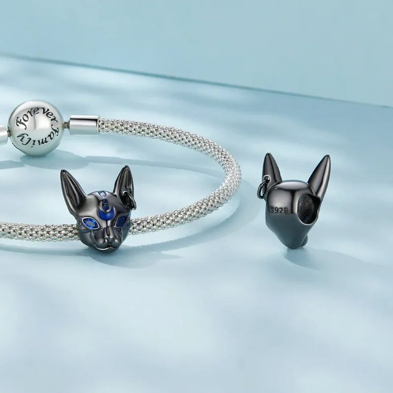 (kép) Pandora stílusú Egyiptomi macskaféle isten charm - SCC2592 - Megtekintés 4