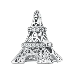 (kép) Pandora stílusú Eiffel-torony medál - SCC2465