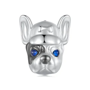 (kép) Pandora stílusú francia bulldog medál - SCC2588