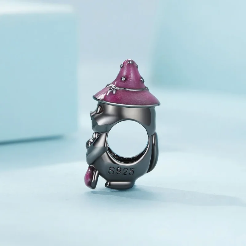 (kép) Pandora stílusú Halloween boszorkány macska charm - SCC2625 - Megtekintés 3